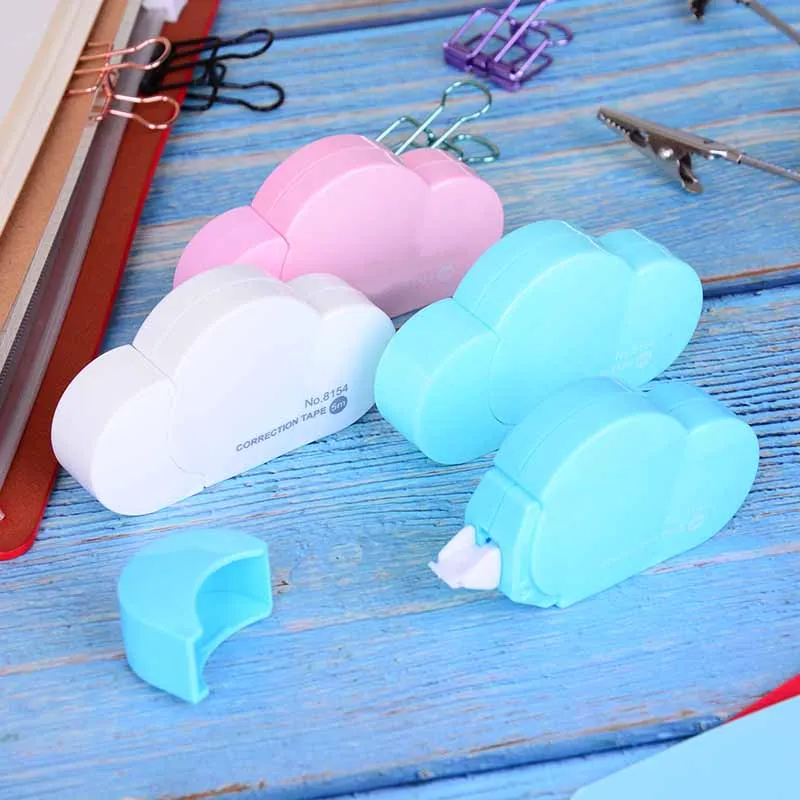 

5M Stationery Store Corrector Tape Creative Material For Kids Cartoon Candy Color Cloud Correction Tape School Chancery