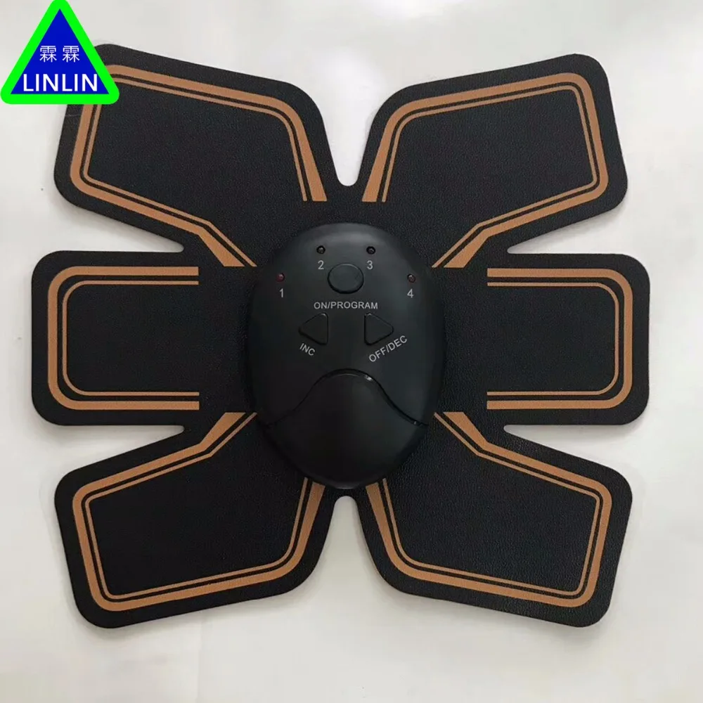 LINLIN Smart Electric Pulse Treatment Massager Abdominal Muscles Trainer Wireless Sports Back Pain Relief Exercise Fitness