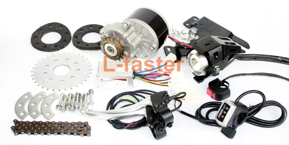 Excellent L-faster 250W Brush Bike Motor Kit Rear Wheel Spokes Gear Sprocket Left Side Chain Drive Model Cheap Solution For DIY E-bicycle 8 Excellent L-faster 250W Brush Bike Motor Kit Rear Wheel Spokes Gear Sprocket Left Side Chain Drive Model Cheap Solution For DIY E-bicycle 8