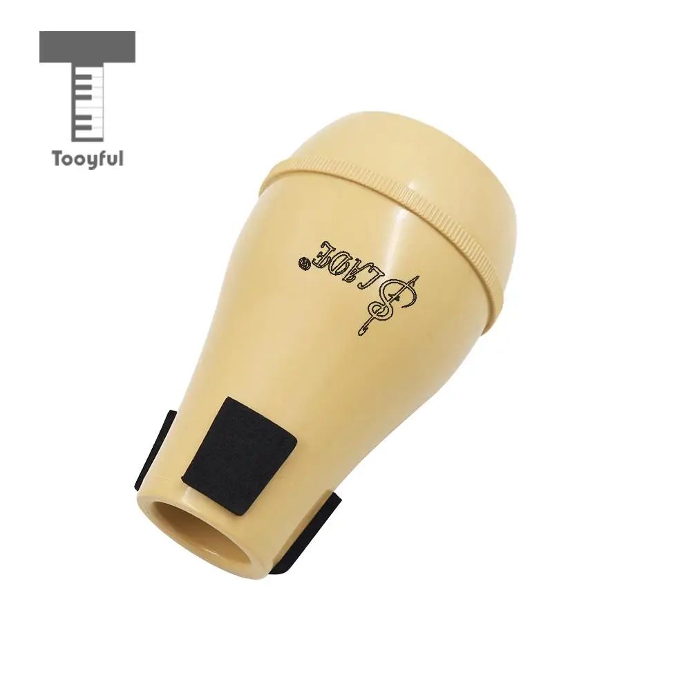 Tooyful Portable Practice Straight Mute Silencer for Alto Tenor Trombone Accessory Wood Color