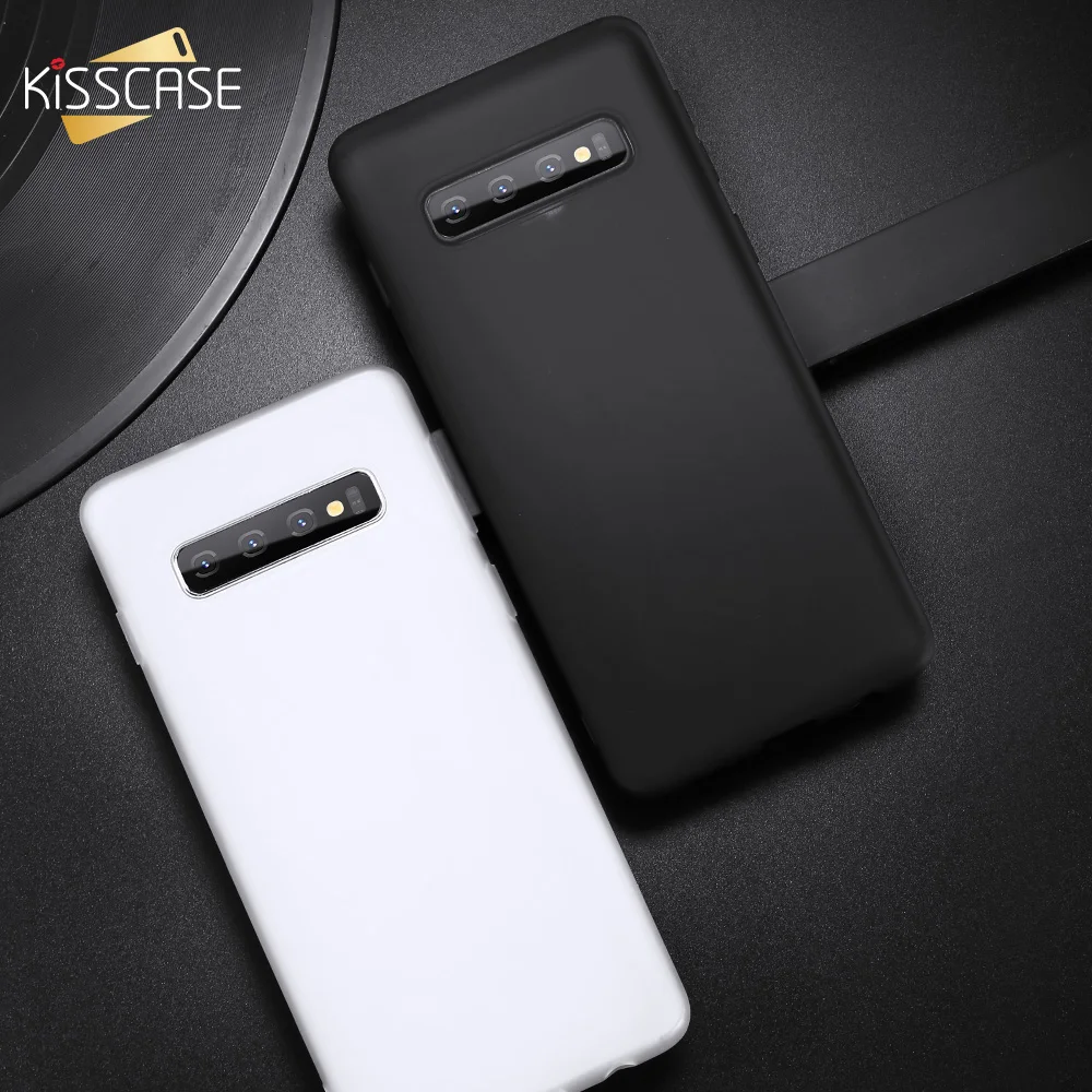 

KISSCASE Plain Soft TPU Case For Samsung S8 S8 Plus S9 S9 Plus S10 S10 Plus Cover For Samsung A8 2018 J4 Plus A7 2018 Back Cover