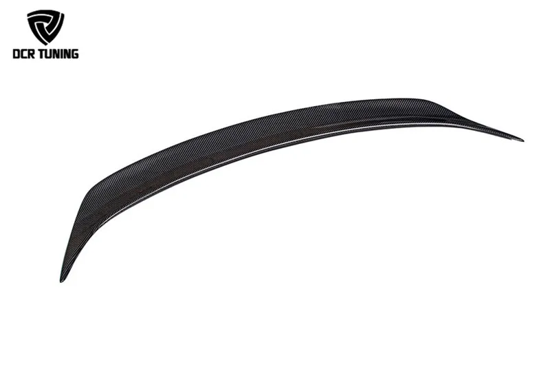 Car Styling For Tesla Model X Carbon Fiber Car Spoiler Rear Weave Racing Wing Trunk Gloss Black    2016 - UP (1)