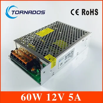 

12V 5A 60W switching power supply led strip light transformer 12v power supply 12v 60w free shipping china post (S-60-12)