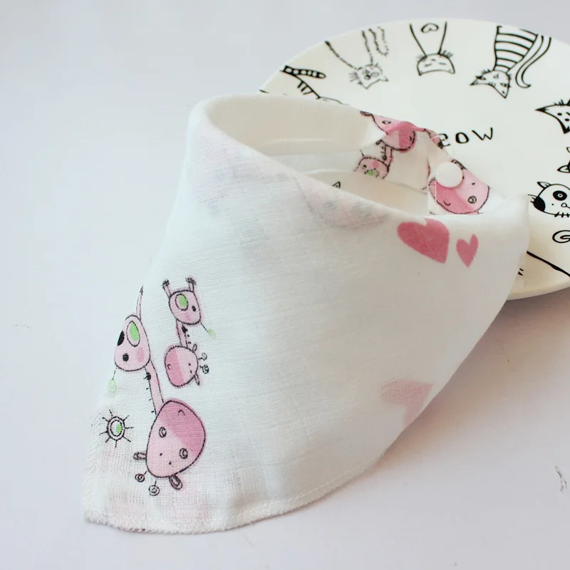 infant bibs cute baby Cotton Unisex print Accessories baby boys girls stuff newborn baby boy baby waterproof cloth bib