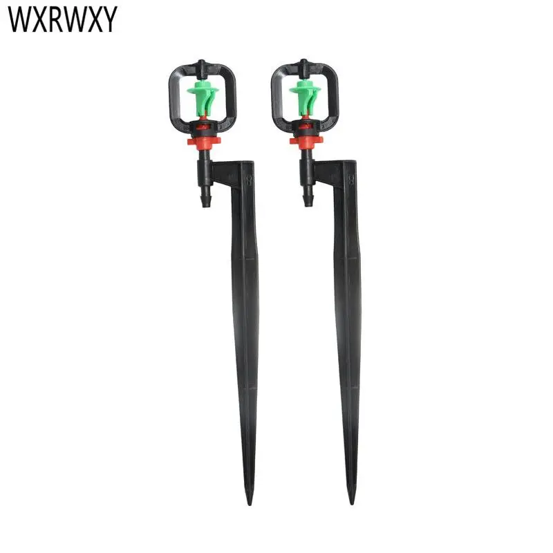 

Garden rotating nozzle nail plastic sprinkler 360 degrees Water nozzle holder Drip irrigation system water sprayer 40pcs
