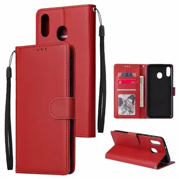 

10pcs/lot Solid color Wallet PU Leather +TPU Case for Samsung S10 5G M20 M10 M40 A60 Note 10 note 10Pro With Photo Frame Card