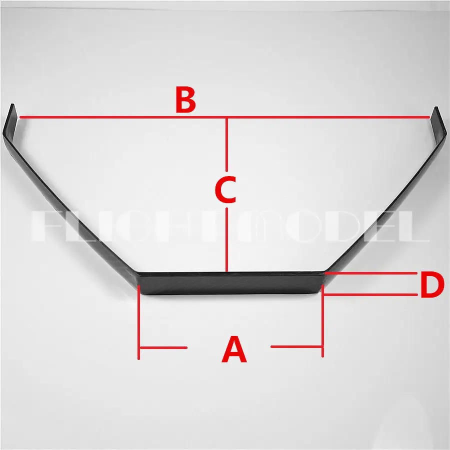 

Carbon Fiber Landing Gear For YAK 30E Electric Airplanes A=65 B=260 C=130 D=20mm