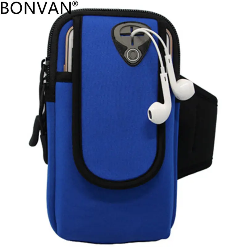 

BONVAN 6 inch Running Jogging GYM Phone Bag Sports Wrist Bag Arm band Outdoor Versatile Bag For Camping Hiking Armband