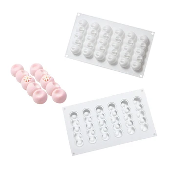 

New 6 Holes 3D Silicone Cake Mold For Baking Mousse Chocolate Sponge Moulds Pans Cake Decorating Tools Mould