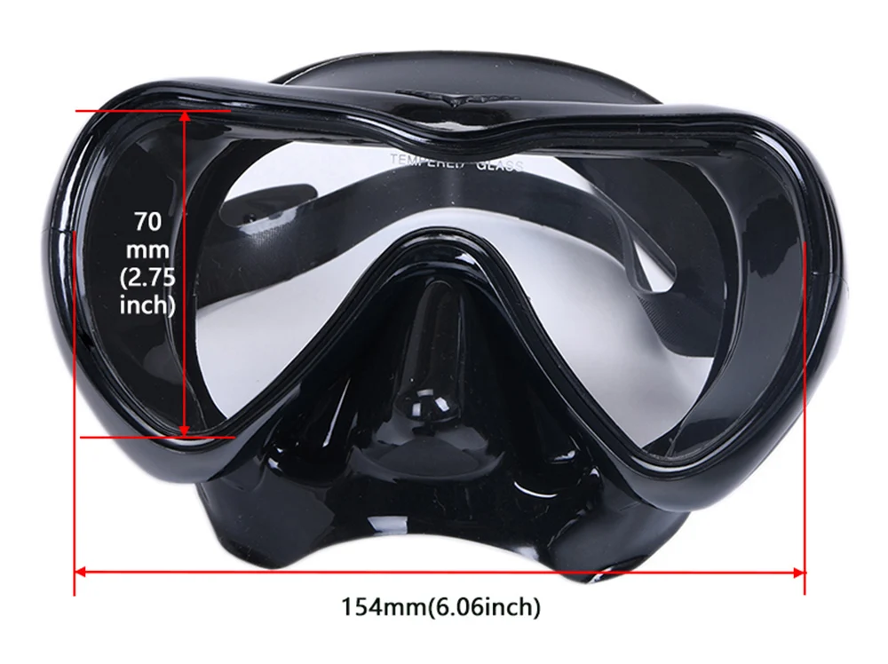 Professional Scuba Diving Mask Snorkel Anti-Fog Goggles Glasses Set Silicone Swimming Fishing Snorkeling equipment Adults