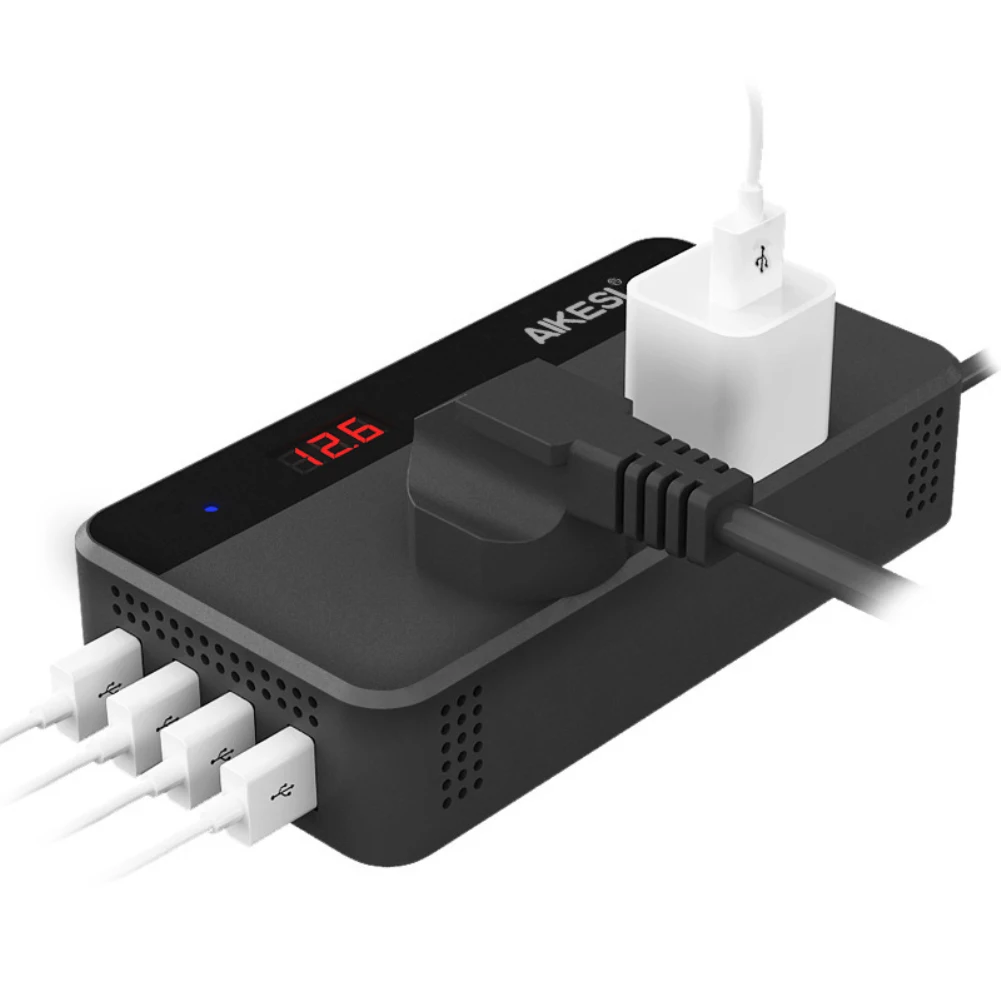 

Car Inverter 12V/24V To 220V Support Car Home Power Converter Multi-function Socket Charger USB Inversor Adapter Vehicle Auto