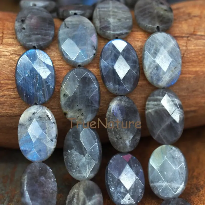 20170926-BE6363- Faceted Oval Shape Beads Labradorite Beads--0g_1