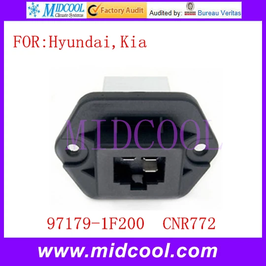 Резистор A/C для двигателя нагнетателя отопителя OEM 97179-1F200 971791F200 CNR772 для hyundai Kia