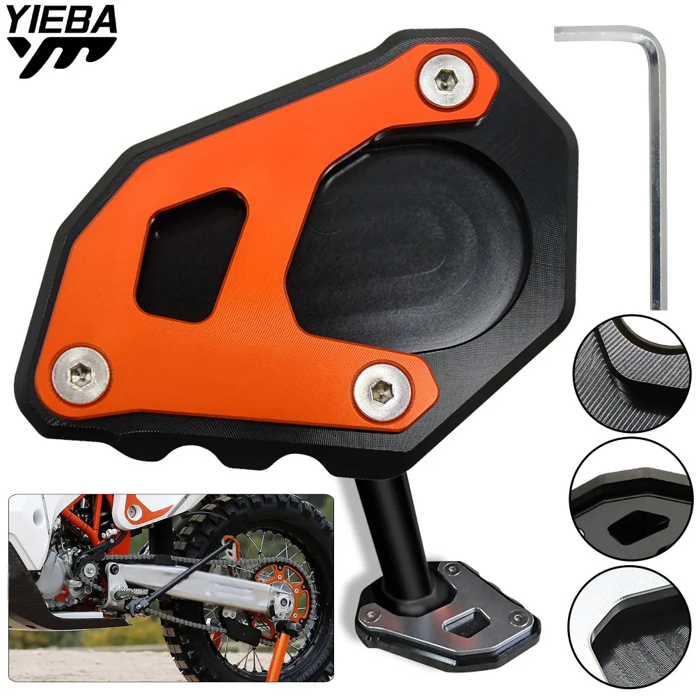 

Motorcycle CNC Kickstand Foot Side Stand Extension Pad Support Plate For KTM Adventure 1290 1050 1090 1190 1290 Super AdventureR