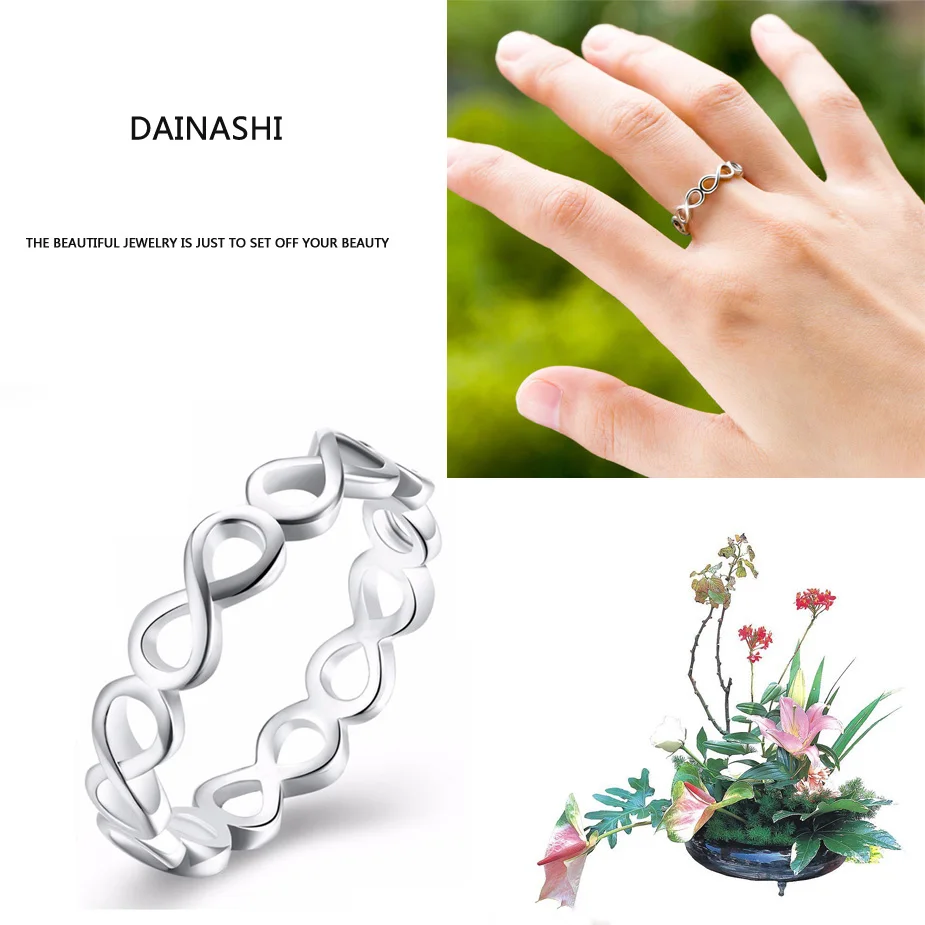 Dainashi кольца с крестиком и объемным покрытием, серебро 925 пробы, превосходное качество, выдолбленные кольца, сексуальные свадебные кольца на палец, ювелирные изделия для модных женщин, подарок
