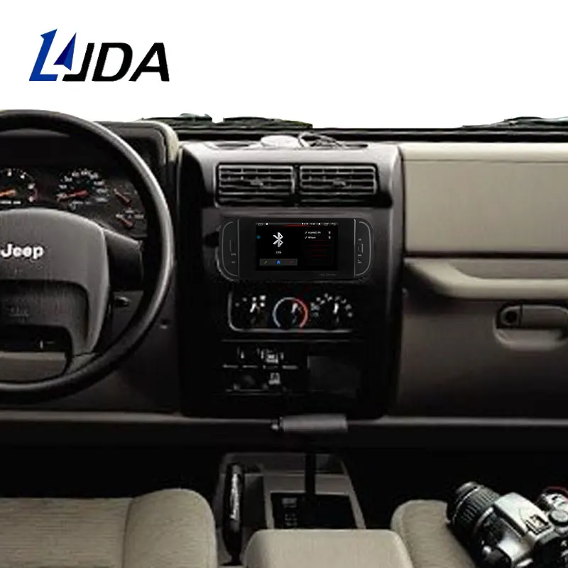 LJDA Android 10.0 1 Din Car Radio Multimedia Player GPS Navigation For Jeep Grand Cherokee Wrangler Sebring Dodge PT Cruiser RAM