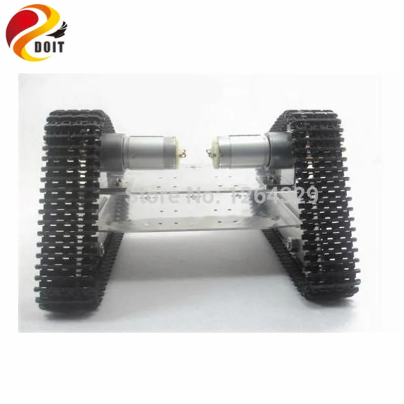 Official DOIT Tank Car Chassis/Tracked Car for DIY Robot Electronic Toy/Remote Control Smart Car Development Kit official doit tank car chassis crawler intelligent diy robot electronic toy development kit tractor toy