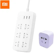 D’origine Mi Xiaomi Prise de courant Intelligente Ensembles USB Charge Rapide 6 Ports Puissance Bande Et De Base Version Wifi Télécommande chargeur