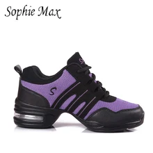 Софи MAX женщины Весна-осень повысить сетки дышащий мягкое дно кроссовки Современный Джаз Танец спортивные туфли