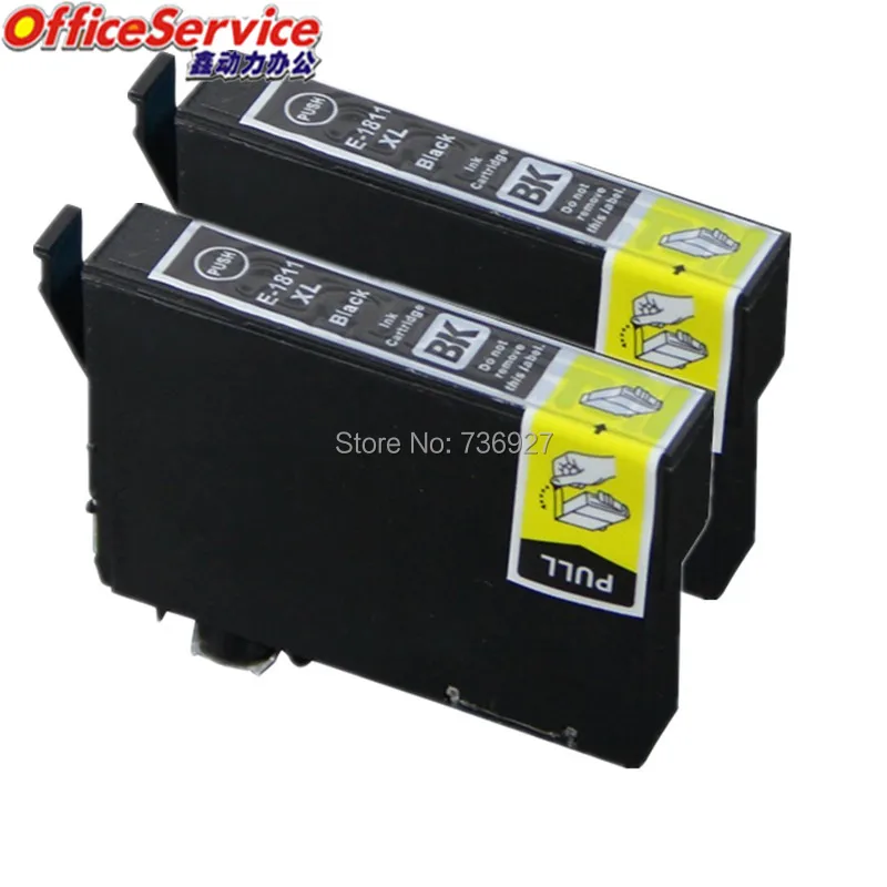 

2 Black T1811 T1801 Compatible ink Cartridge For Epson XP-30/102/202/205/302/305/402/405/212/215/312/315/412/415 printer