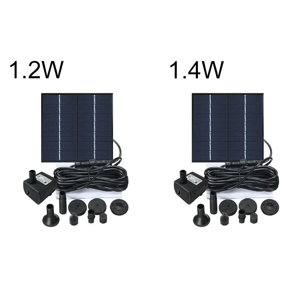 1,2/1,4 Вт Мини Солнечный садовый фонтанный насос солнечные садовые фонтаны водопады мощность солнечный фонтан птицы мощность ed водяной насос Birdbath