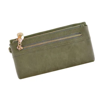 

Woman Bag Long Frosted Zipper Handbag Coin Lady Wristlet Card Package womens wallets and purses ladies wallet cartera mujer