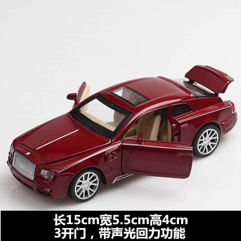 1:32 Rolls-Royce Phantom Diecasts& Toy Vehicles модель автомобиля со звуком и светильник коллекция автомобиля игрушки для мальчика Детский подарок - Цвет: Красный