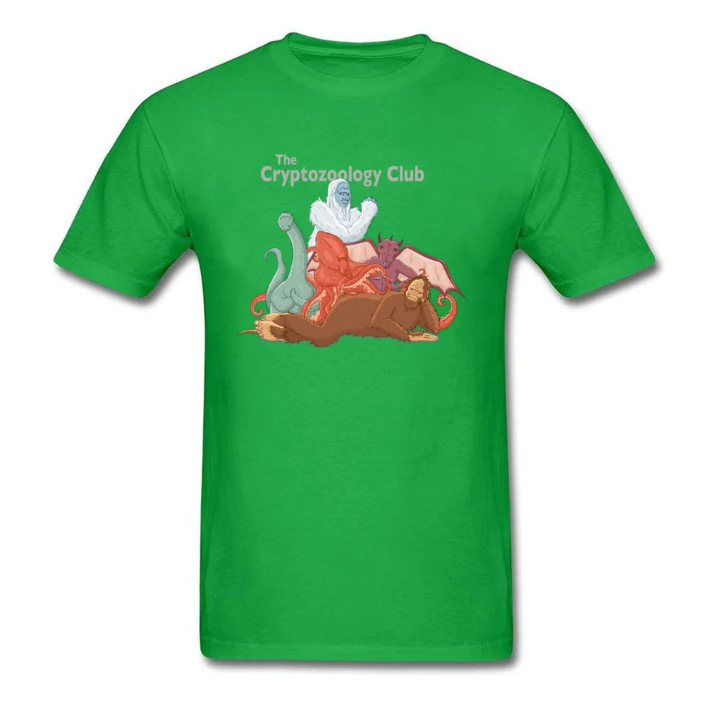 2018 Discount The Cryptozoology Club Short Sleeve T Shirt Labor Day O Neck All Cotton Tops Tees for Adult Tee-Shirt Street The Cryptozoology Club green