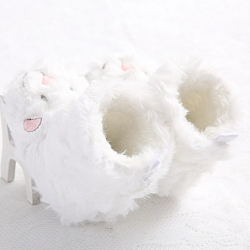 

Baby Shoes Newborn Winter Boys And Girls Coral Fleece Baby Shoes Soft Bottom Cartoon Warm Shoes WMC091