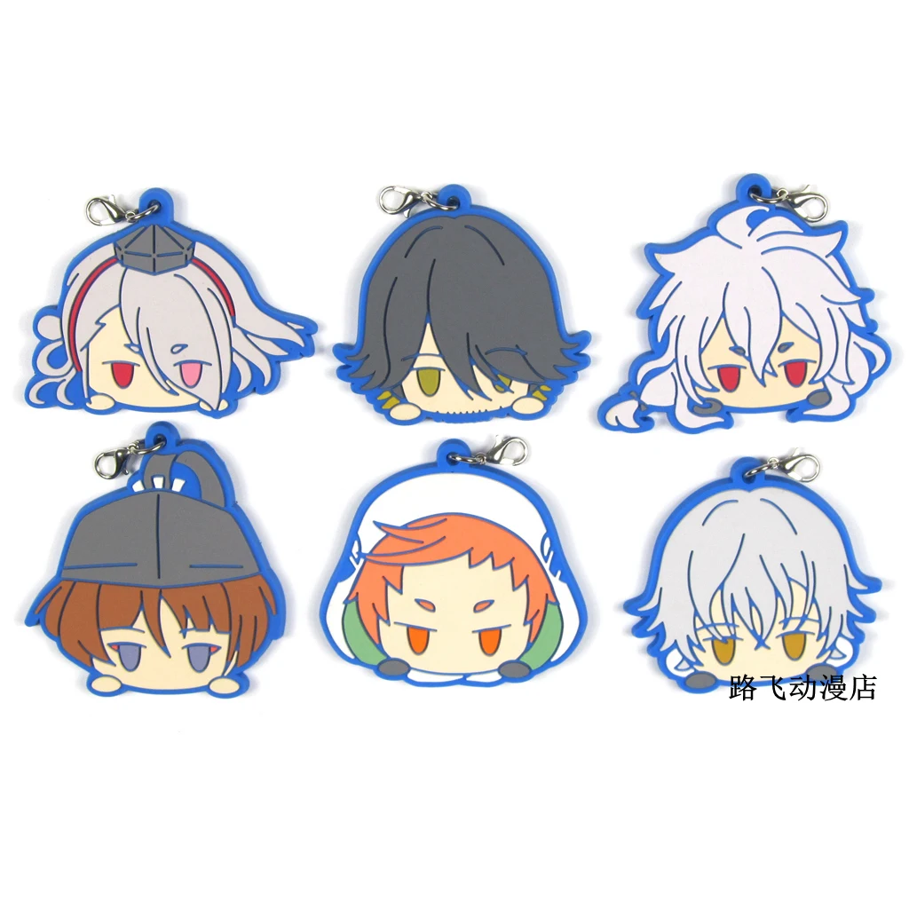 Аниме Touken Ranbu онлайн резиновый брелок Ishikirimaru Tsurumaru Kuninaga Iwatooshi Kogitsunemaru экшн фигурка