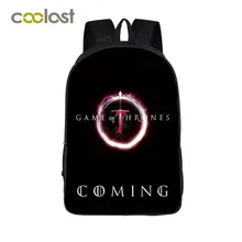 Game of Throne Backpack for Teenagers Winter is Coming Women Backpack Laptop mochila Crowns Girls Boys