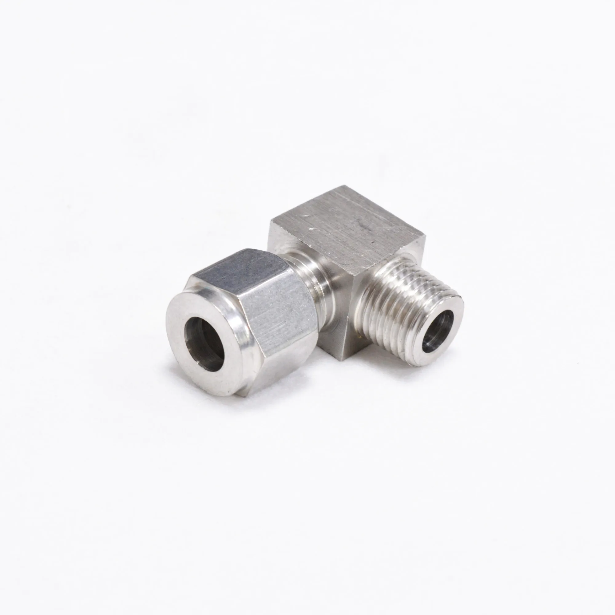 Stainless steel clasp elbow 304 right angle 90 degree joint tube 6mm-1/8&quot 1/4&quot 3/8&quot 1/2&quot High pressure pipe join |