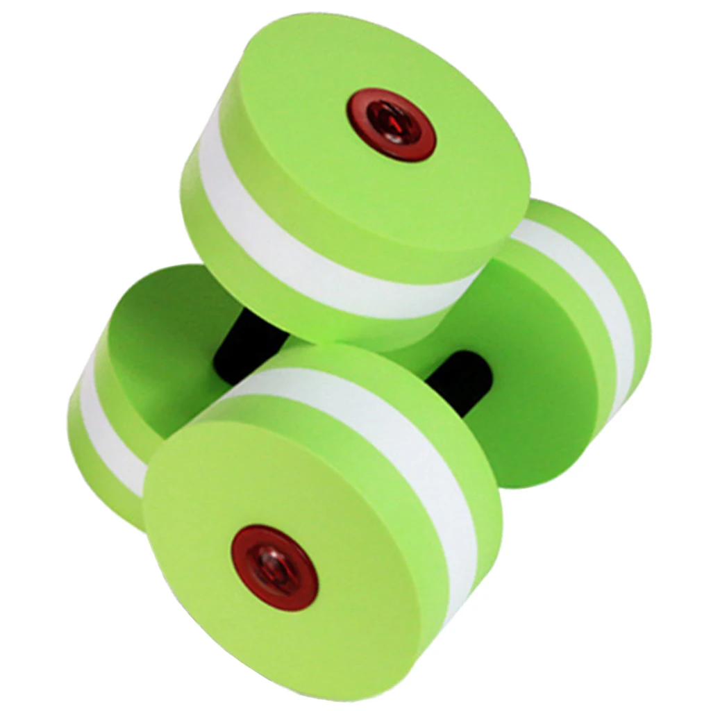 2Pcs EVA Aquatic Exercise Dumbbells Set Weights for Water Aerobics Fitness Pool Body Buliding Exercise - Water Dumbbell
