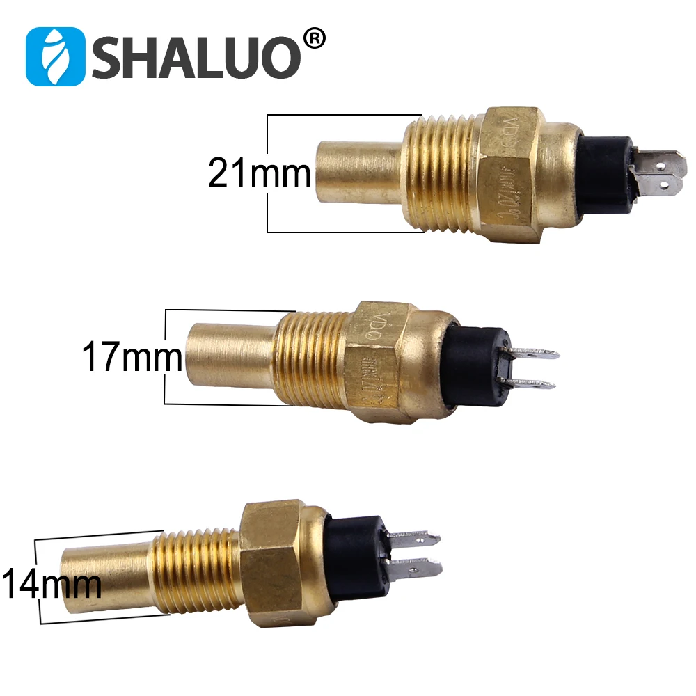 Description Picture 4 of item14MM 17MM VDO Diesel Engine Water Temperature Sensor 120C alarm transmition brass electronic generator sensor diesel genset part