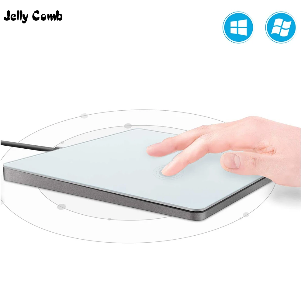 

Jelly Comb USB Wired Touchpad with Multi-Touch Navigation Wired Trackpad for Windows 7 10 PC Touch Pad for Desktop Laptops