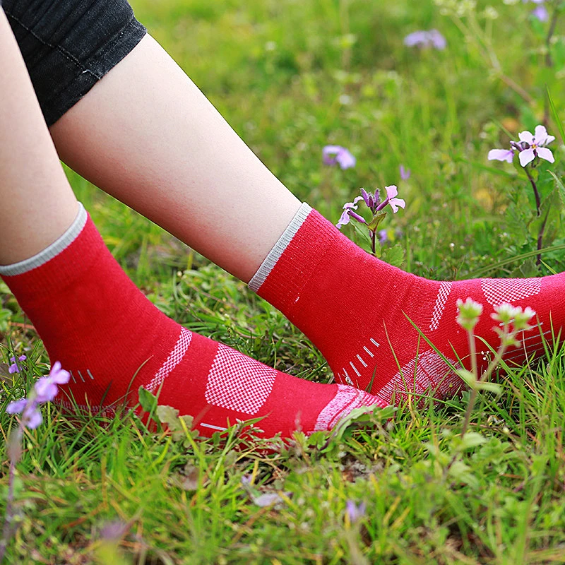 17cm Length Women Winter Sports Socks Running Sock 2 Pieces Sweat