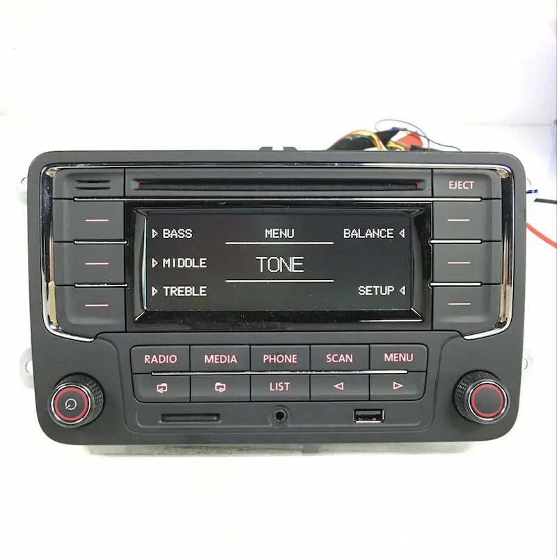 BODENLA автомобильный Радио стерео CD плеер RCN210 MP3 USB SD AUX для VW Passat B6 Golf 5 6 Jetta MK5 MK6 Tiguan