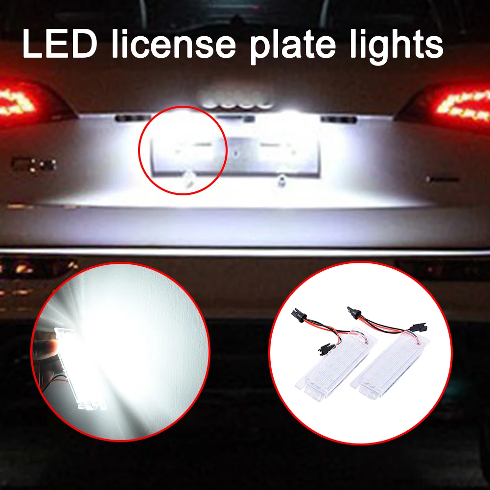 

2pcs 2.25W 12V Car Dedicated LED License Plate Lights for Opel OPEL ZafiraB ASTRA CORSA Insignia