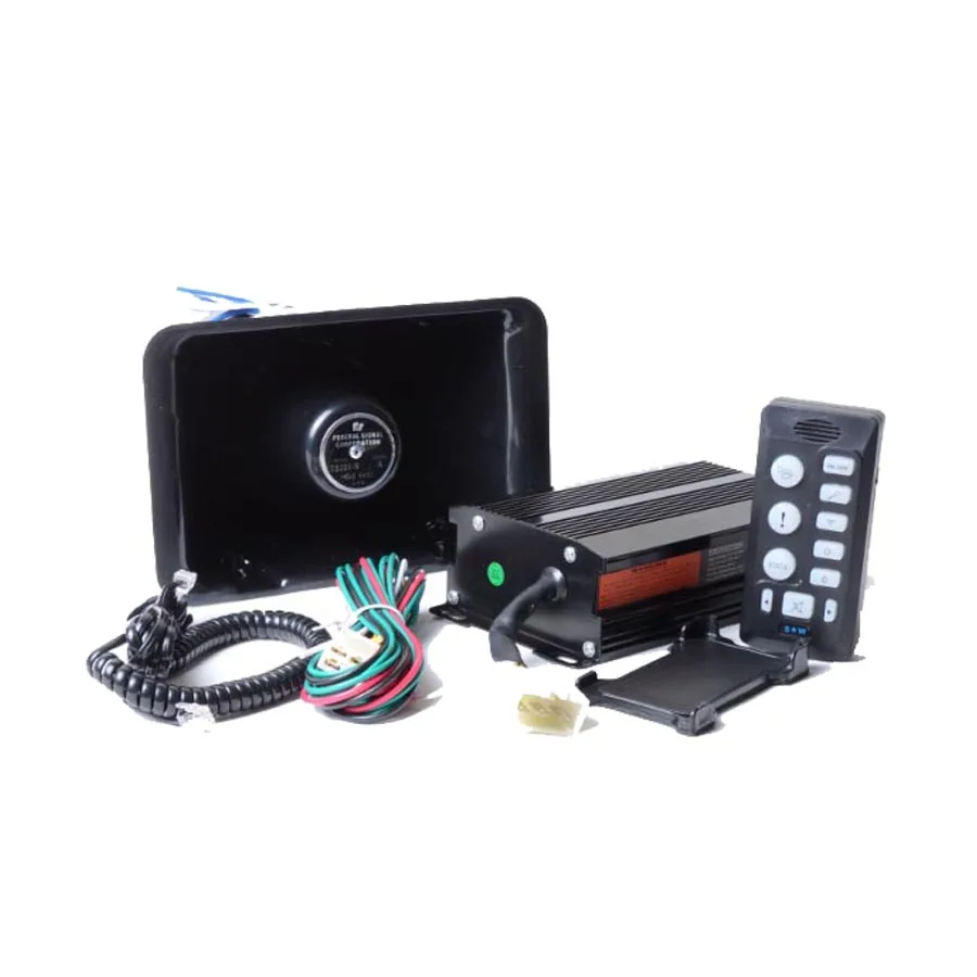 12V 200W Police Siren ESV6203 9 Tones Car Alarm Siren Electronic Buzzer Black Plastic Loudspeaker Auto Amplifier For all Car