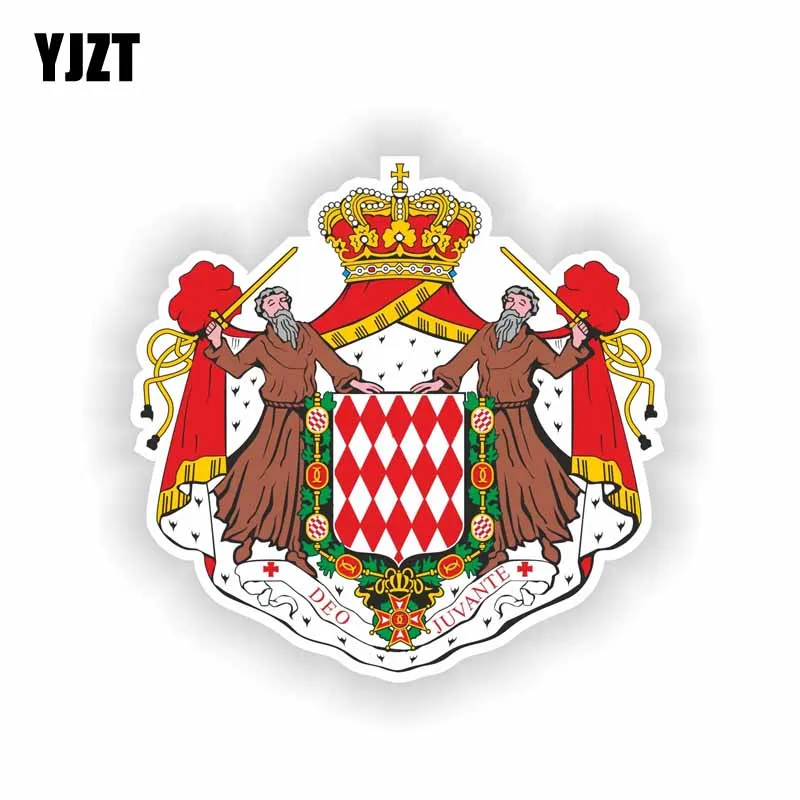 

YJZT 10.6CM*10.5CM Creative Monaco Coat Of Arms Car Sticker Decal Car Accessories 6-2202