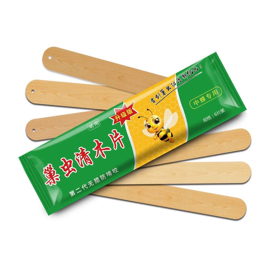 

6pcs/ bag Beekeeping Bee Medicine Wood Strips Bees Medicines Medications for wax-moth Kill Nest Insects Beekeeper