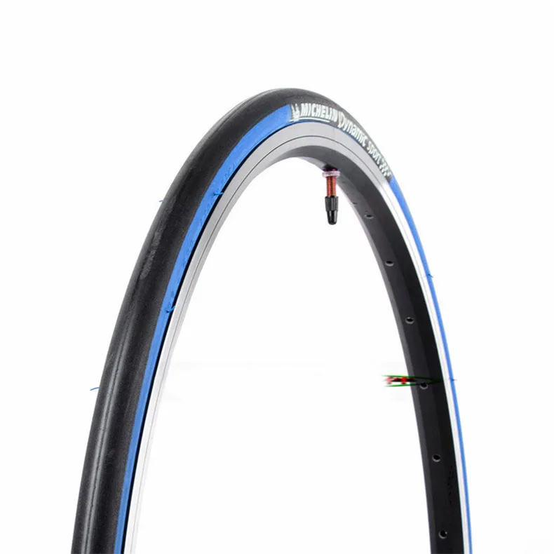 Michelin Dynamic sport Road Bike tyre 700* 23C / 25C / 28C 700C multicolor ultralight slicks Bicycle Tire cycling accessories - Цвет: Black-Blue 23C