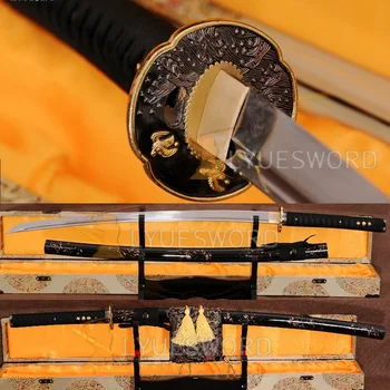 

LYUESWORD Hand Crafted Sword KATANA Sharpened Blade Full Tang Samurai Decoration Metal Craft 1060 Carbon Steel Real Cut