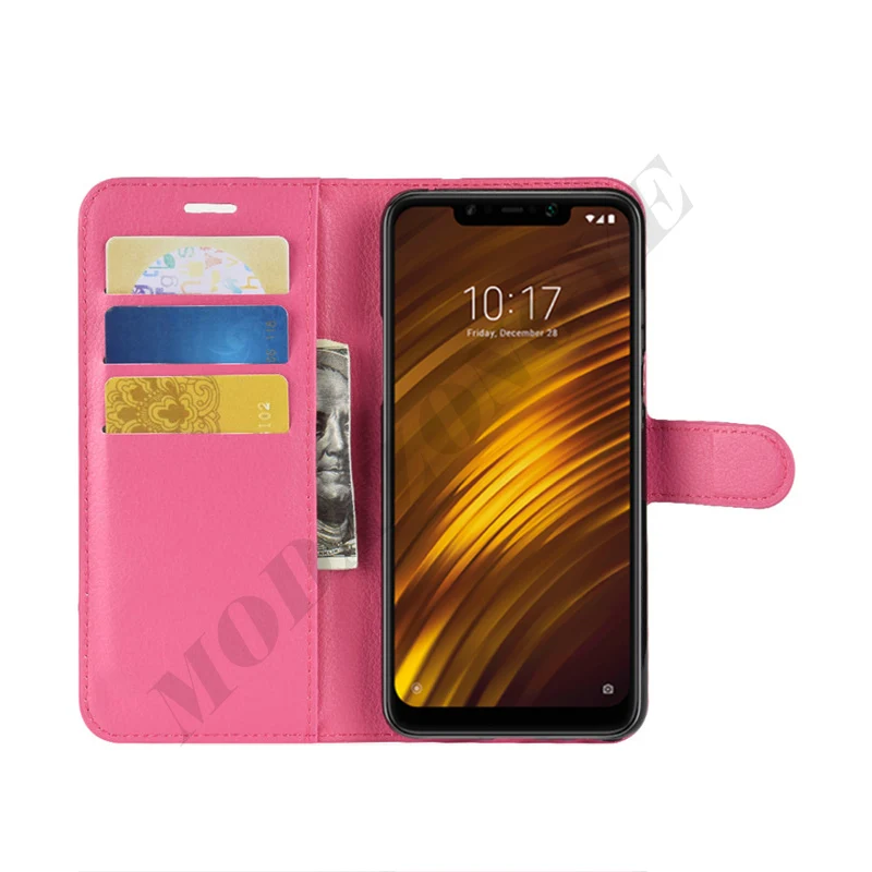 Xiaomi Pocophone F1 Case Flip Luxury PU Leather Cover Phone Case For Xiomi Xiaomi Pocophone F1 Poco F1 PocophoneF1 F 1 Case 6.18 -