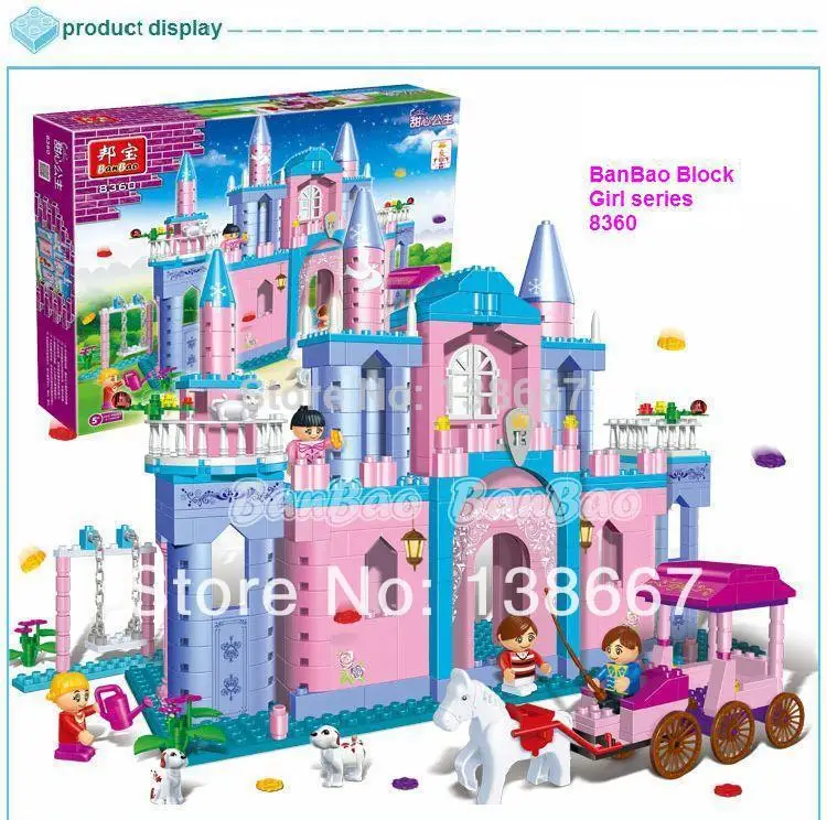 Learning & Education Banbao Princess Series 8360 Castle 532pcs Building Block Set Girls Bricks Toy Birthday Gift Learning & Education Banbao Princess Series 8360 Castle 532pcs Building Block Set Girls Bricks Toy Birthday Gift