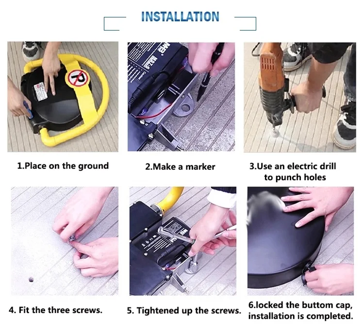 Automatic Car No Parking Bay Barrier Lock (17)