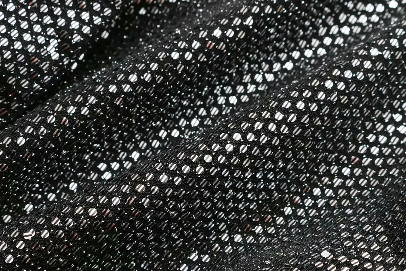 2019 New vintage Long Blazer Women Long Sleeve Silver Sequins Elegant Office Blazers Suit Spring autumn casual loose Coat Female