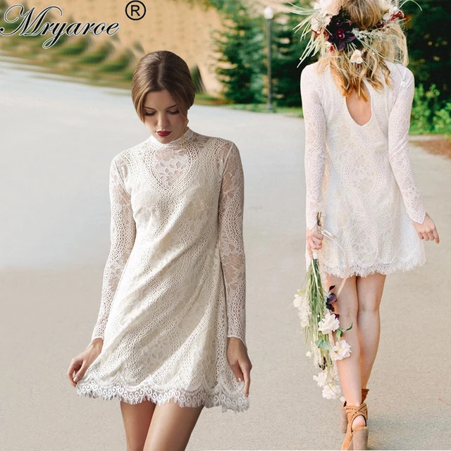 vestidos de novia cortos boho – vestidos de mujer