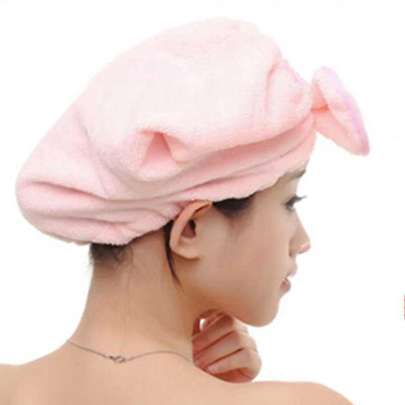 1 шт. домашний текстиль Полезная сухая шапка для волос тюрбан для волос из микрофибры быстро сохнет шапка для волос обернутая полотенце шапочка для купания