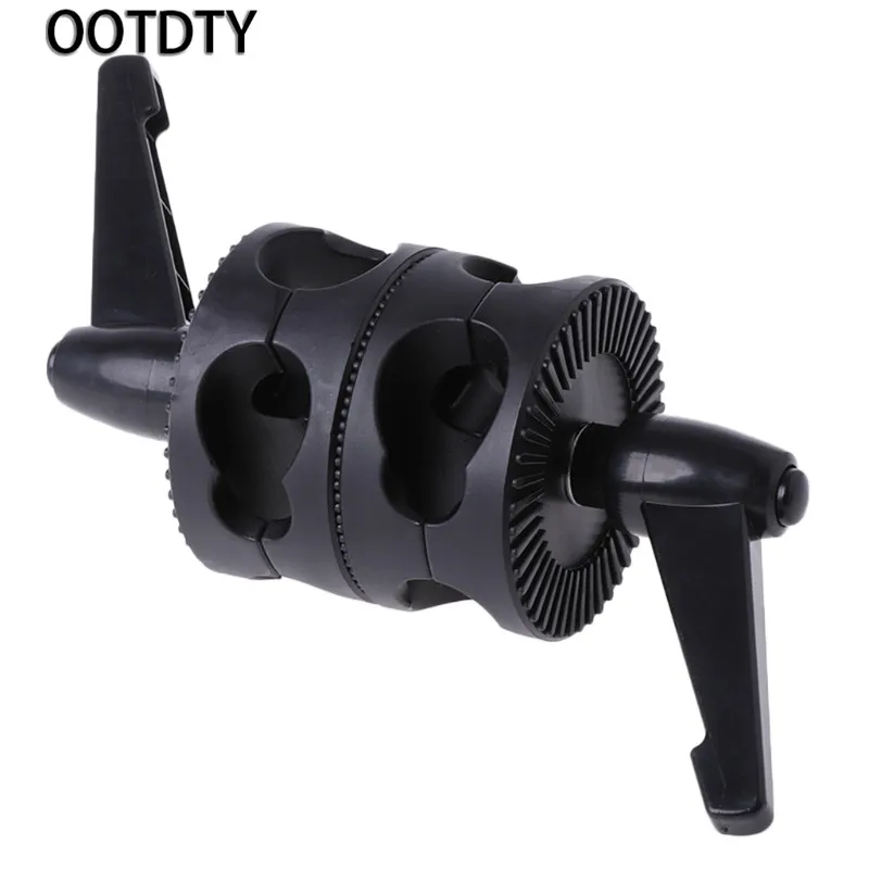 

OOTDTY Photography studio kits Studio Lamp Clamp Dual Swiveling Grip Head Clamp Holder For Studio Lamp Boom Arm Reflector
